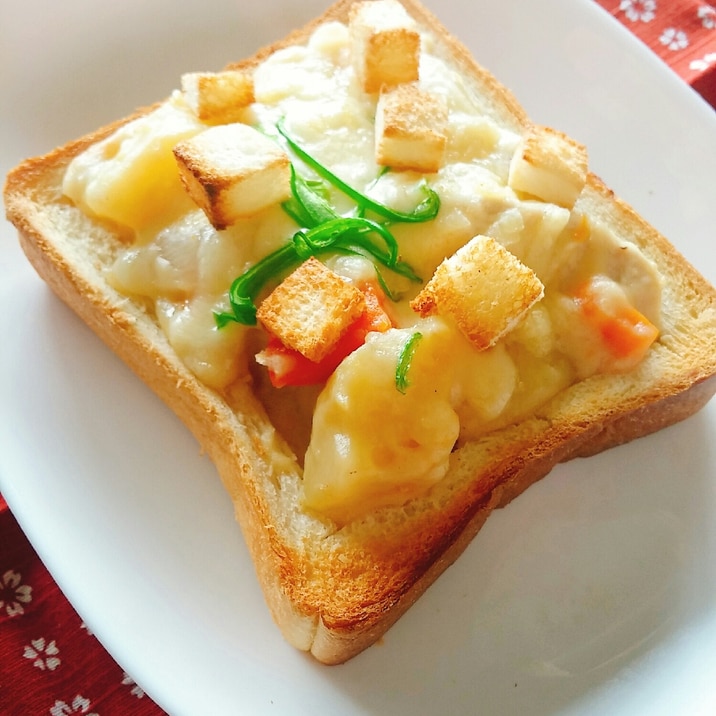 ランチにピッタリ クリームシチューのパングラタン レシピ 作り方 By られけい 楽天レシピ